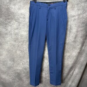 Kenneth Cole Awearness Mens Slim Fit Performance Chino Dress Pants Blue 34x30